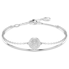 Pulseira Sublima Branca, banhada a ródio