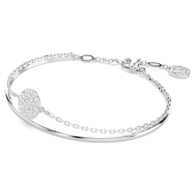Pulseira Sublima Branca, banhada a ródio Pulseira Sublima Branca, banhada a ródio