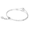 Pulseira Sublima Branca, banhada a ródio Pulseira Sublima Branca, banhada a ródio
