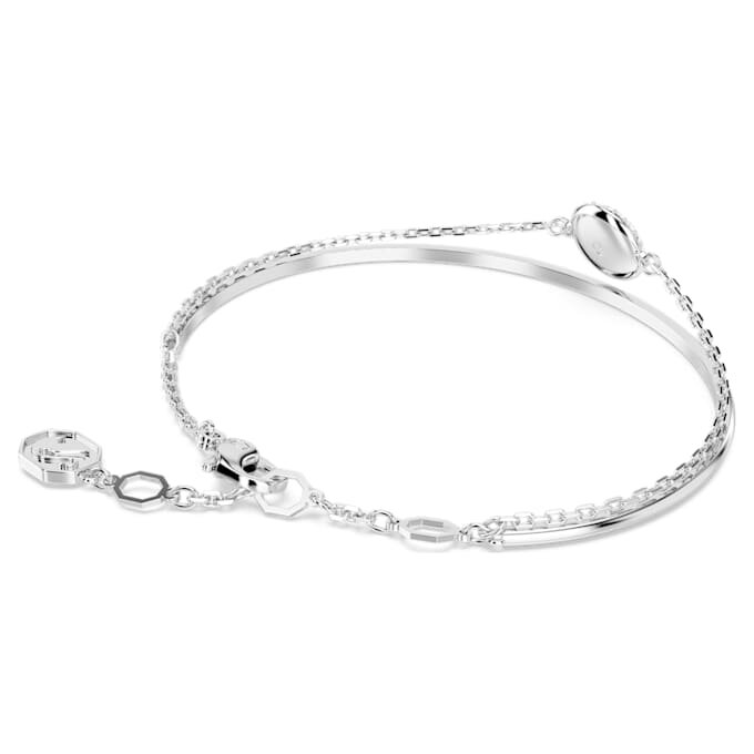Pulseira Sublima Branca, banhada a ródio Pulseira Sublima Branca, banhada a ródio