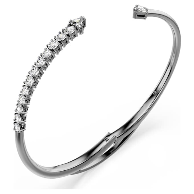 Pulseira Sublima Branca, banhada a ruténio Pulseira Sublima Branca, banhada a ruténio