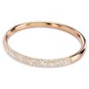 Pulseira Sublima com pavé de neve, branca, banhada a ouro rosa
