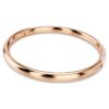 Pulseira Sublima com pavé de neve, branca, banhada a ouro rosa