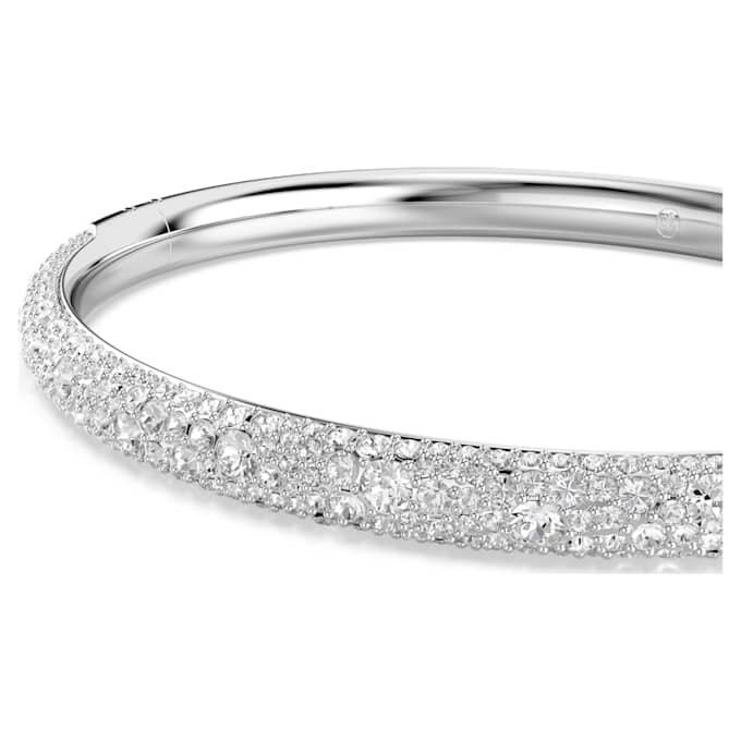 Pulseira Sublima Snow Pavé, Branca, Banhada a Ródio Pulseira Sublima Snow Pavé, Branca, Banhada a Ródio