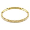 Pulseira Sublima Snow Pavé, tom dourado, banhada a ouro Pulseira Sublima Snow Pavé, tom dourado, banhada a ouro