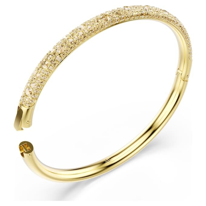 Pulseira Sublima Snow Pavé, tom dourado, banhada a ouro Pulseira Sublima Snow Pavé, tom dourado, banhada a ouro