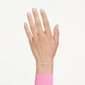 Pulseira Symbolica Eye, multicolorida, banhada a ouro rosa