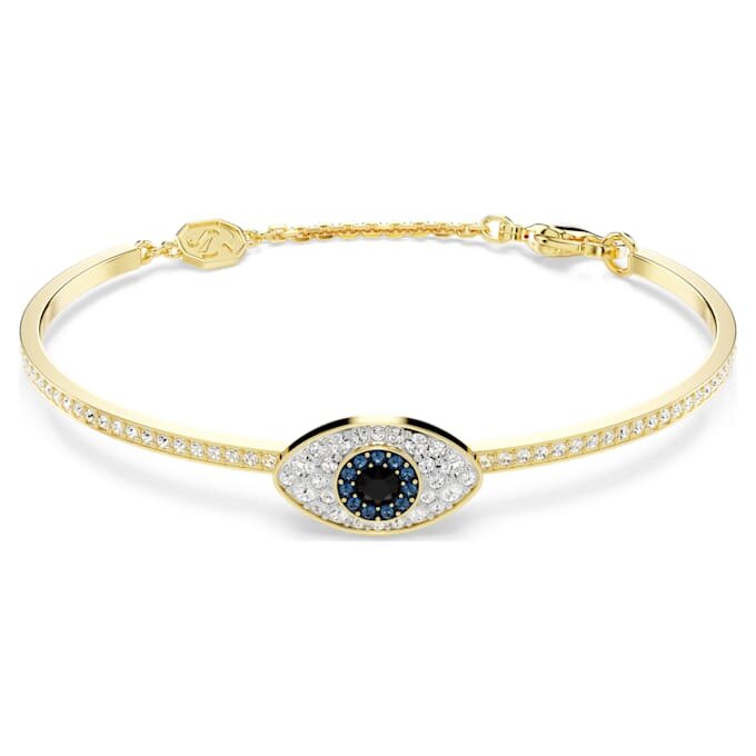Pulseira Symbolica «Olho do Mal», azul, banhada a ouro Pulseira Symbolica «Olho do Mal», azul, banhada a ouro