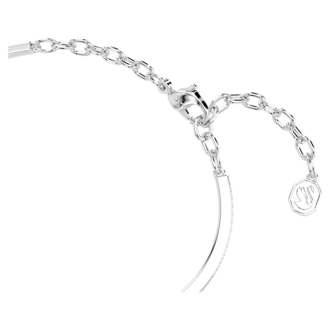 Pulseira Symbolica Pavé, Ferradura, Branca, banhada a ródio Pulseira Symbolica Pavé, Ferradura, Branca, banhada a ródio