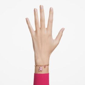 Pulseira Teddy Bear, rosa, banhada a ouro rosa