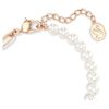 Pulseira Teddy com Pérola de Cristal, Urso, Rosa, Banho em Tom de Ouro-Rosa Pulseira Teddy com Pérola de Cristal, Urso, Rosa, Banho em Tom de Ouro-Rosa