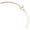 Pulseira tipo bangle com cortes mistos, Ano da Serpente, vermelha, banhada a ouro rosa Pulseira tipo bangle com cortes mistos, Ano da Serpente, vermelha, banhada a ouro rosa