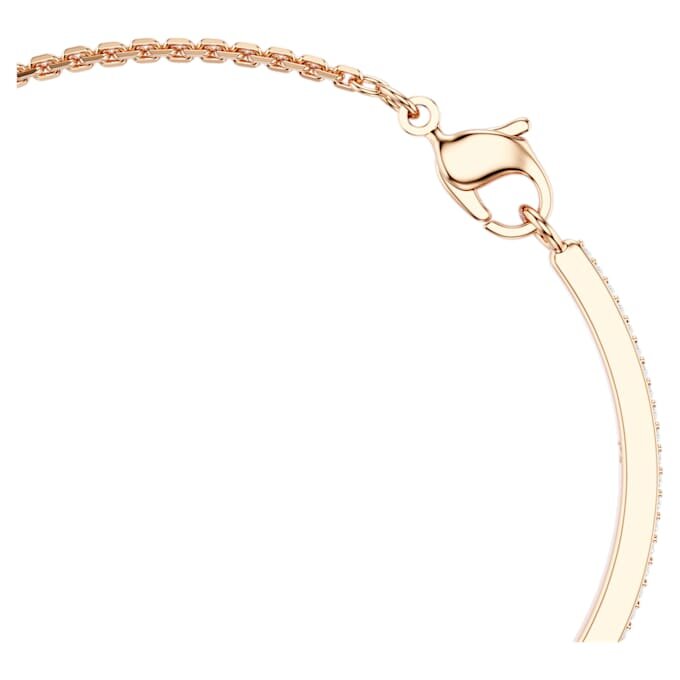 Pulseira tipo bangle com cortes mistos, Ano da Serpente, vermelha, banhada a ouro rosa Pulseira tipo bangle com cortes mistos, Ano da Serpente, vermelha, banhada a ouro rosa