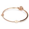 Pulseira tipo bangle com cortes mistos, Ano da Serpente, vermelha, banhada a ouro rosa Pulseira tipo bangle com cortes mistos, Ano da Serpente, vermelha, banhada a ouro rosa