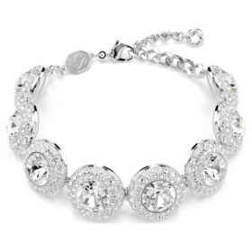 Pulseira Una Angelic Branca, banhada a ródio Pulseira Una Angelic Branca, banhada a ródio