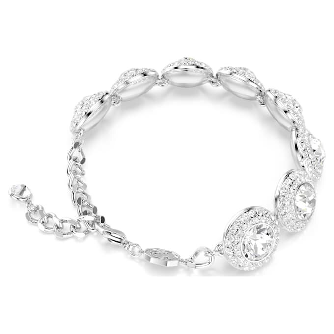 Pulseira Una Angelic Branca, banhada a ródio Pulseira Una Angelic Branca, banhada a ródio