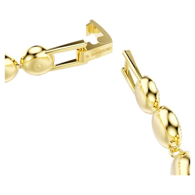 Pulseira Una Angelic com cristais de corte redondo, cor caramelo, banhada a dourado Pulseira Una Angelic com cristais de corte redondo, cor caramelo, banhada a dourado