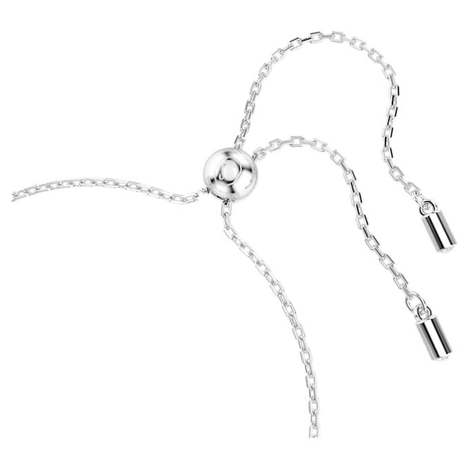 Pulseira Una Angelic com motivos de corte redondo e dupla face, branca, banhada a ródio Pulseira Una Angelic com motivos de corte redondo e dupla face, branca, banhada a ródio