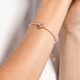 Pulseira Una Clover, Rosa, banhada a ouro rosa Pulseira Una Clover, Rosa, banhada a ouro rosa