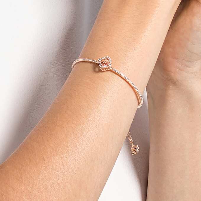 Pulseira Una Clover, Rosa, banhada a ouro rosa Pulseira Una Clover, Rosa, banhada a ouro rosa