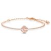 Pulseira Una Clover, Rosa, banhada a ouro rosa Pulseira Una Clover, Rosa, banhada a ouro rosa