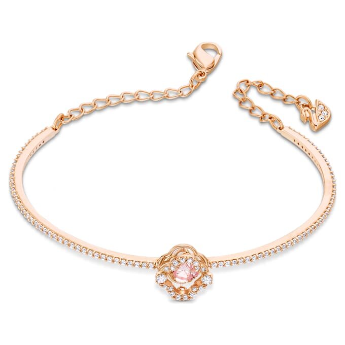 Pulseira Una Clover, Rosa, banhada a ouro rosa Pulseira Una Clover, Rosa, banhada a ouro rosa