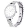 Relógio Attract Swiss Made, pulseira em metal, tom prateado, aço inoxidável Relógio Attract Swiss Made, pulseira em metal, tom prateado, aço inoxidável
