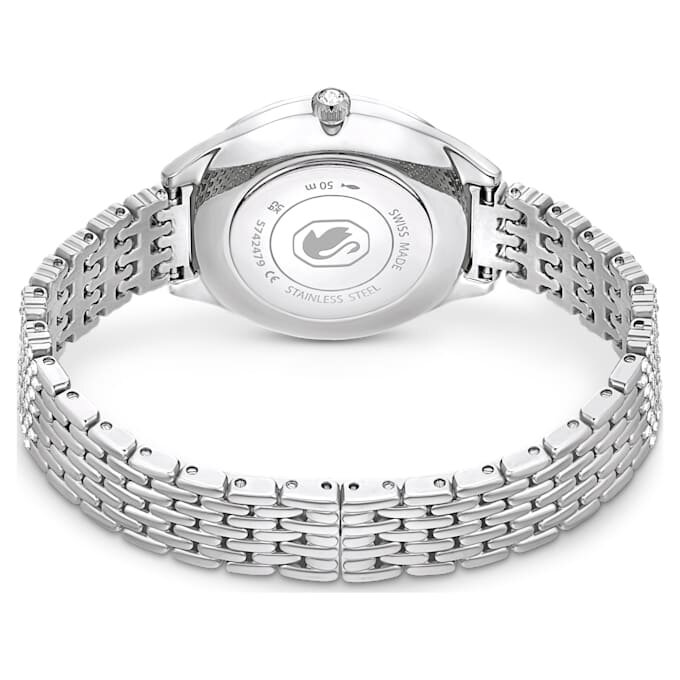 Relógio Attract Swiss Made, pulseira em metal, tom prateado, aço inoxidável Relógio Attract Swiss Made, pulseira em metal, tom prateado, aço inoxidável