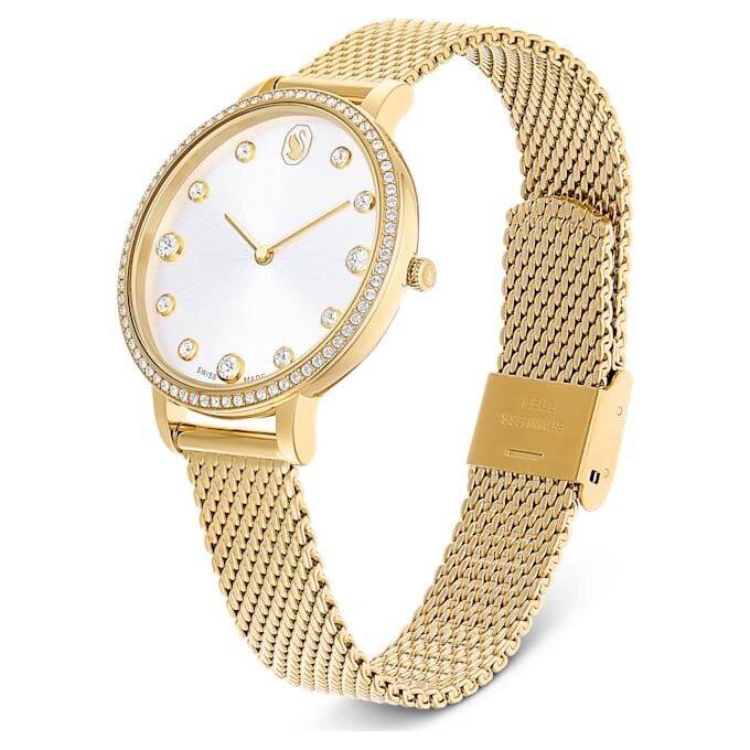 Relógio Clarica Swiss Made, pulseira em metal, tom dourado, acabamento em tom dourado Relógio Clarica Swiss Made, pulseira em metal, tom dourado, acabamento em tom dourado