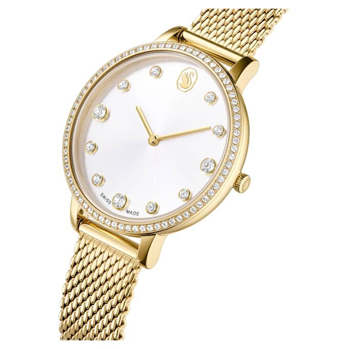 Relógio Clarica Swiss Made, pulseira em metal, tom dourado, acabamento em tom dourado Relógio Clarica Swiss Made, pulseira em metal, tom dourado, acabamento em tom dourado