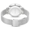 Relógio Clarica Swiss Made, pulseira em metal, tom prateado, aço inoxidável Relógio Clarica Swiss Made, pulseira em metal, tom prateado, aço inoxidável