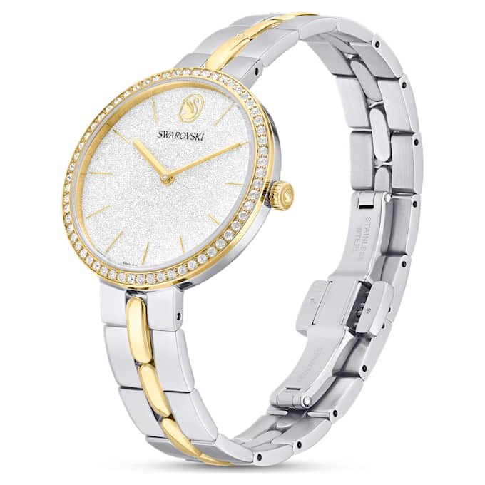 Relógio Cosmopolitan «Swiss Made», pulseira em metal, tom prateado, acabamento em metais misturados Relógio Cosmopolitan «Swiss Made», pulseira em metal, tom prateado, acabamento em metais misturados