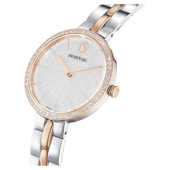Relógio Cosmopolitan «Swiss Made», pulseira em metal, tom prateado, acabamento em metais misturados Relógio Cosmopolitan «Swiss Made», pulseira em metal, tom prateado, acabamento em metais misturados