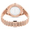 Relógio Crystalline Aura «Swiss Made», bracelete em metal, tom ouro-rosa, acabamento em tom ouro-rosa