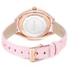 Relógio Crystalline Aura «Swiss Made», bracelete em pele, cor-de-rosa, acabamento em tom de ouro rosa Relógio Crystalline Aura «Swiss Made», bracelete em pele, cor-de-rosa, acabamento em tom de ouro rosa
