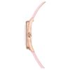 Relógio Crystalline Aura «Swiss Made», bracelete em pele, cor-de-rosa, acabamento em tom de ouro rosa Relógio Crystalline Aura «Swiss Made», bracelete em pele, cor-de-rosa, acabamento em tom de ouro rosa