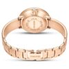 Relógio Crystalline tipo pulseira, fabricado na Suíça, pulseira em metal, branco, acabamento em tom de ouro rosa Relógio Crystalline tipo pulseira, fabricado na Suíça, pulseira em metal, branco, acabamento em tom de ouro rosa