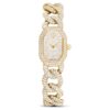 Relógio Dextera Chain Swiss Made, pulseira de cristais, tom dourado, acabamento em tom dourado Relógio Dextera Chain Swiss Made, pulseira de cristais, tom dourado, acabamento em tom dourado