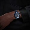 Relógio Dextera Chrono 39 mm, fabricado na Suíça, pulseira em metal, azul, acabamento azul Relógio Dextera Chrono 39 mm, fabricado na Suíça, pulseira em metal, azul, acabamento azul