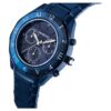 Relógio Dextera Chrono 39 mm, fabricado na Suíça, pulseira em metal, azul, acabamento azul Relógio Dextera Chrono 39 mm, fabricado na Suíça, pulseira em metal, azul, acabamento azul