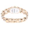 Relógio Dextera com corrente, fabricado na Suíça, pulseira de cristais, branco, acabamento em tom de ouro champanhe Relógio Dextera com corrente, fabricado na Suíça, pulseira de cristais, branco, acabamento em tom de ouro champanhe