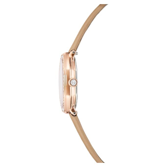Relógio Dextera Octagon Swiss Made, bracelete em pele, castanho, acabamento em tom de ouro rosa Relógio Dextera Octagon Swiss Made, bracelete em pele, castanho, acabamento em tom de ouro rosa