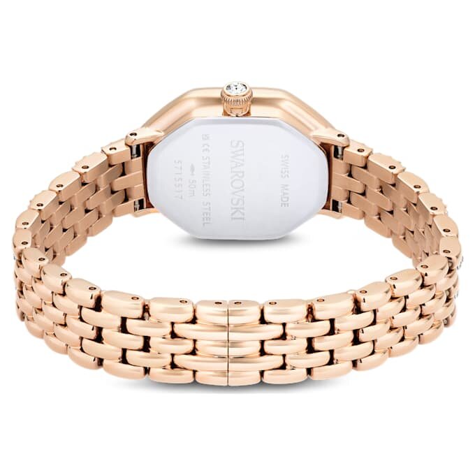 Relógio Dextera Octagon «Swiss Made», pulseira em metal, tom dourado, acabamento em tom de ouro rosa Relógio Dextera Octagon «Swiss Made», pulseira em metal, tom dourado, acabamento em tom de ouro rosa