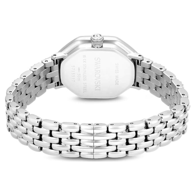 Relógio Dextera Octagon Swiss Made, pulseira em metal, tom prateado, aço inoxidável Relógio Dextera Octagon Swiss Made, pulseira em metal, tom prateado, aço inoxidável