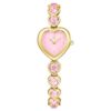 Relógio Idyllia Heart com pulseira de cristais, rosa, acabamento dourado Relógio Idyllia Heart com pulseira de cristais, rosa, acabamento dourado