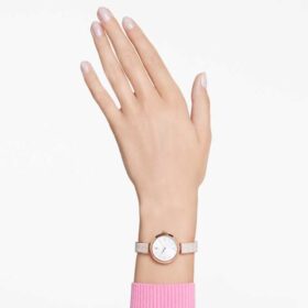 Relógio Illumina Swiss Made, pulseira em metal, tom ouro-rosa, acabamento em tom ouro-rosa