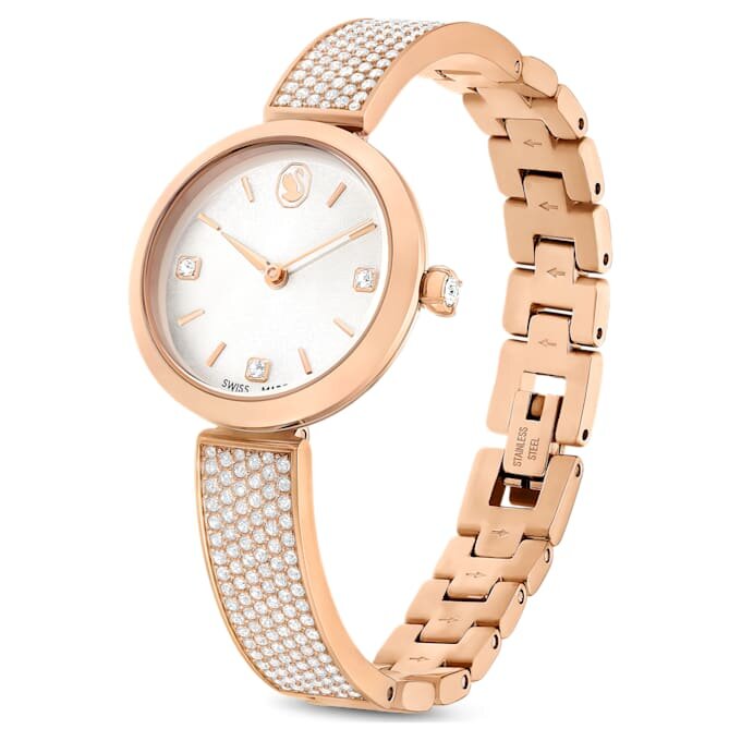 Relógio Illumina Swiss Made, pulseira em metal, tom ouro-rosa, acabamento em tom ouro-rosa Relógio Illumina Swiss Made, pulseira em metal, tom ouro-rosa, acabamento em tom ouro-rosa