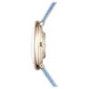Relógio Imber Oval Swiss Made, bracelete em pele, azul, acabamento em tom dourado champanhe Relógio Imber Oval Swiss Made, bracelete em pele, azul, acabamento em tom dourado champanhe