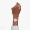 Relógio Imber Oval Swiss Made, bracelete em pele, laranja, acabamento em tom de ouro rosa Relógio Imber Oval Swiss Made, bracelete em pele, laranja, acabamento em tom de ouro rosa