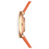 Relógio Imber Oval Swiss Made, bracelete em pele, laranja, acabamento em tom de ouro rosa Relógio Imber Oval Swiss Made, bracelete em pele, laranja, acabamento em tom de ouro rosa